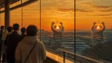 明石・天文科学館で「夕焼けパンダ」二つ見えた現象を観測