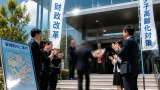 奈良・安堵町の新町長が初登庁 財政改革と少子高齢化対策を最重点に
