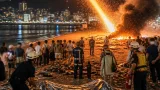 按針祭の花火が観覧席側に落下し3人がやけど