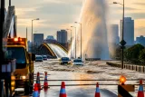 千葉市で水道管破裂、街灯を超える水柱が噴出—影響と住民への注意点