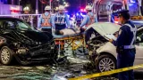 交差点で車2台衝突、3人搬送で1人死亡 藤井寺市の夜間事故
