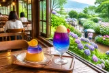福井の梅雨を彩る「アジサイスイーツ」、期間限定で提供