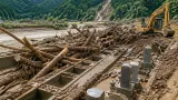羽咋の酒井川で土砂混じる氾濫、復旧は上流からの土砂流入で難航