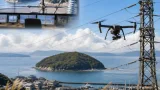 姫路・家島でドローン点検の実証、離島の電力保守に新技術を導入