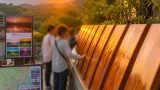 日向坂46と連携、県内26市町村に「板木」設置へ
