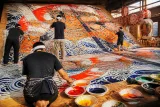 弘前ねぷたまつりへ向け制作大詰め ねぷた絵の仕上げ進む