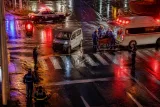 横断歩道で歩行男性が重体 射水市交差点の事故