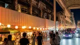 出雲のアーケード街、復興へ一歩 土曜夜市でにぎわい再開