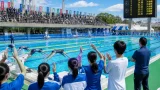 鹿児島の高校新人競泳 鴨池で７種目大会新、男女が学校対抗で栄冠