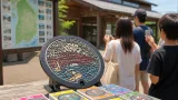 高知・香美で「カミーティア」マンホールカード配布開始 地元に賑わい