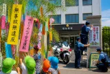 柏・幼稚園児の七夕飾りで交通安全啓発、署は夏季対策を強化へ