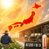 8月下旬〜9月上旬に全国的な著しい高温の見通し
