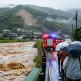 長野・池田町と松川村で1時間に約100ミリの記録的短時間大雨