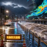 伊那市付近で1時間に約100ミリ 記録的短時間大雨の速報