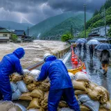 北陸〜東北に前線停滞、関東甲信も急激な大気不安定で大雨警戒