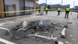 神戸・ポーアイのコンビニ敷地で出火 パレットなどが焼損