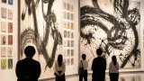 個性光る第40回高知県独立書展開幕