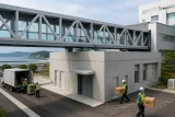 高知の病院で薬剤棟と免震通路が運用開始、災害時の医薬品供給を強化