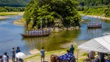 古座川で華やかに河内祭 御舟が水面を巡る