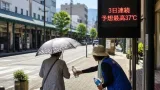 甲府で37度予想、熱中症警戒アラート3日連続 屋外活動を控え高齢者ら見守りを