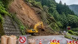 国道157号の通行止め、年度内解除は困難と県が説明