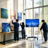 駅舎で開幕、教員養成大生の企画展が示す芸術教育の実践