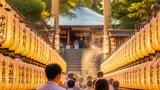 護国神社で約6000灯の提灯 万灯みたま祭始まる