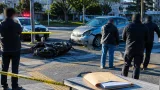 那覇で車とバイク衝突の送検、女性を不起訴に