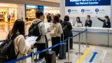 千葉・成田空港で新免税手続きデモ、利用者と事業者の準備課題