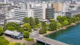 錦織圭の懸垂幕が松江に掲出、ラストシーズンを市が後押し