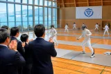 沼津で日本代表フェンシングが最終調整 市長も激励