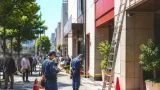 沼津・大手町でビル外装の装飾品が歩道に落下 けが人なし