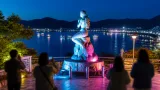 小浜・マーメイドテラスが夜間ライトアップ、ドラマ聖地の夜景化で観光拡充へ