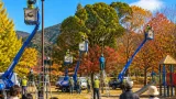 大分・日田の竹田公園で企業による高所清掃 地域の安全と景観保全に貢献