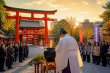 大津・近江神宮で伝統の「燃水祭」 石油献上の故事を受け業界安定を祈願