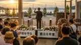 大津駅で訴え 市議が広島原爆の日に平和と憲法守る重要性を強調
