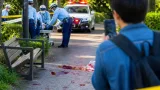 公園で帰省中の男性を顔面蹴撃、45歳男を逮捕