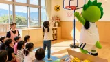 佐賀市とバルーナーズ 保育園へ室内ミニバス器具を贈呈し子どもの運動機会を拡充