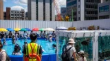 佐賀玉屋跡地で期間限定プールとミニ水族館、工事着手まで市街地を活性化