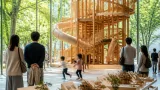 仙台・西公園に屋内遊び場 まちと自然をつなぐ「大きな遊具」を提示