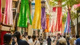 仙台七夕まつり開幕 中心市街地に伝統の吹き流しが舞う