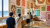 周防大島でハワイアンキルト展 名作と地元資料館が共演