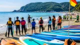 徳島・阿南の海でＳＵＰ活用運動会、海辺の賑わいと安全啓発に期待