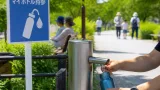 徳島市、公園に無料給水スポットを設置 熱中症対策に期待