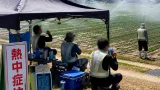 猛暑続く鳥取 ラッキョウ植え付け現場で徹底した熱中症対策