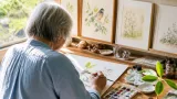 津の画家・緒方直青さん 生命へのまなざしを描く