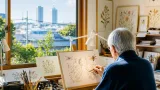 津の画家・緒方直青さん 小さな命を描く画業の軌跡