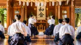 橿原神宮で「和合」掲げる奉納演武を実施