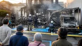 山口市で住宅と車が全焼 住民に被害と防災の見直し促す