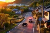 柳井市の県道でクマ目撃 中学校から約1.4キロ、警察が注意喚起
